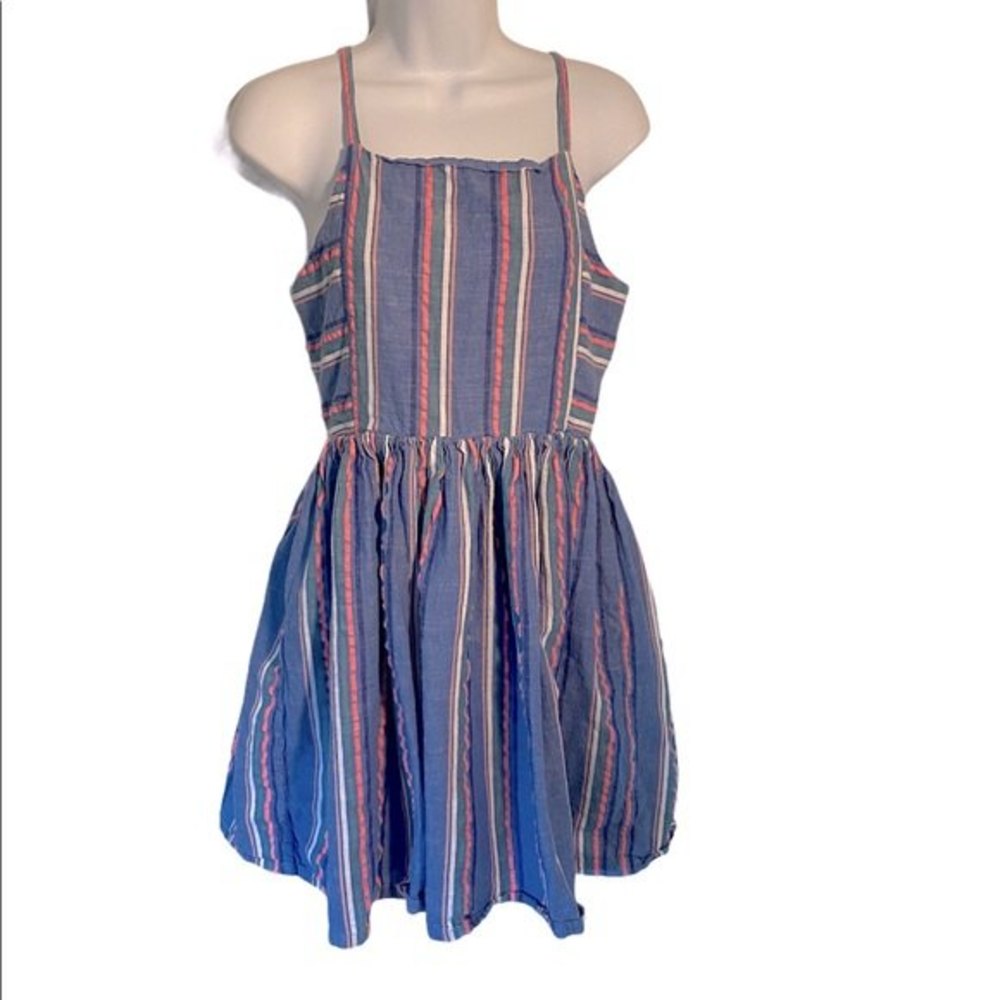 Boden Bright Blue with Pink Lemonade Stripe 15-16